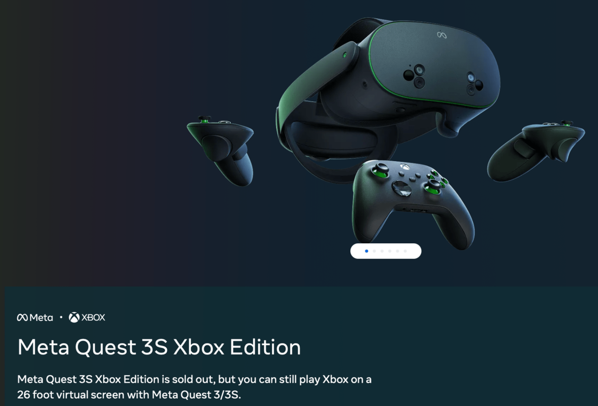 Quest 3S Xbox Edition Sold Out From Meta Quest 3S Xbox Edition Sold Out From Meta