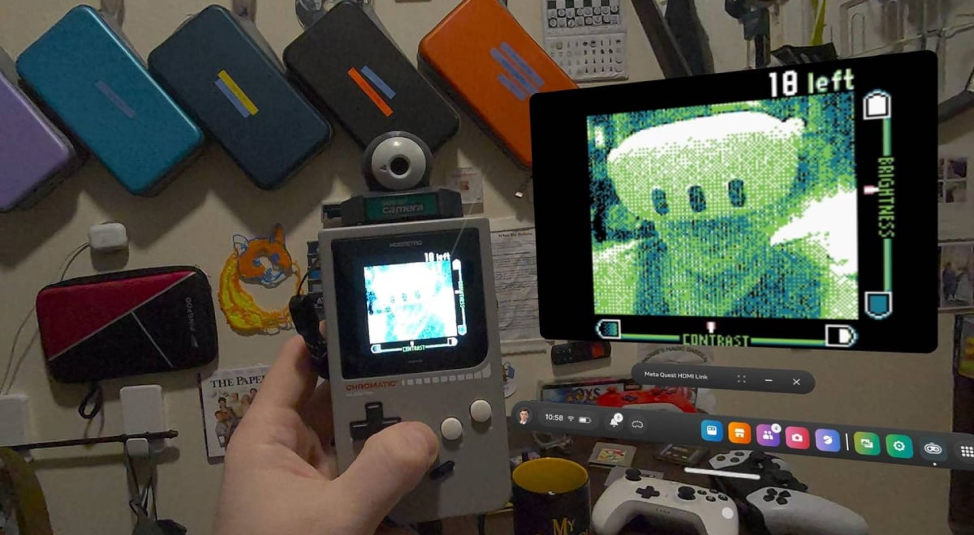 ModRetro Chromatic Now Displays Nintendo Game Boy Games In Quest Headsets ModRetro Chromatic Now Displays Nintendo Game Boy Games In Quest Headsets