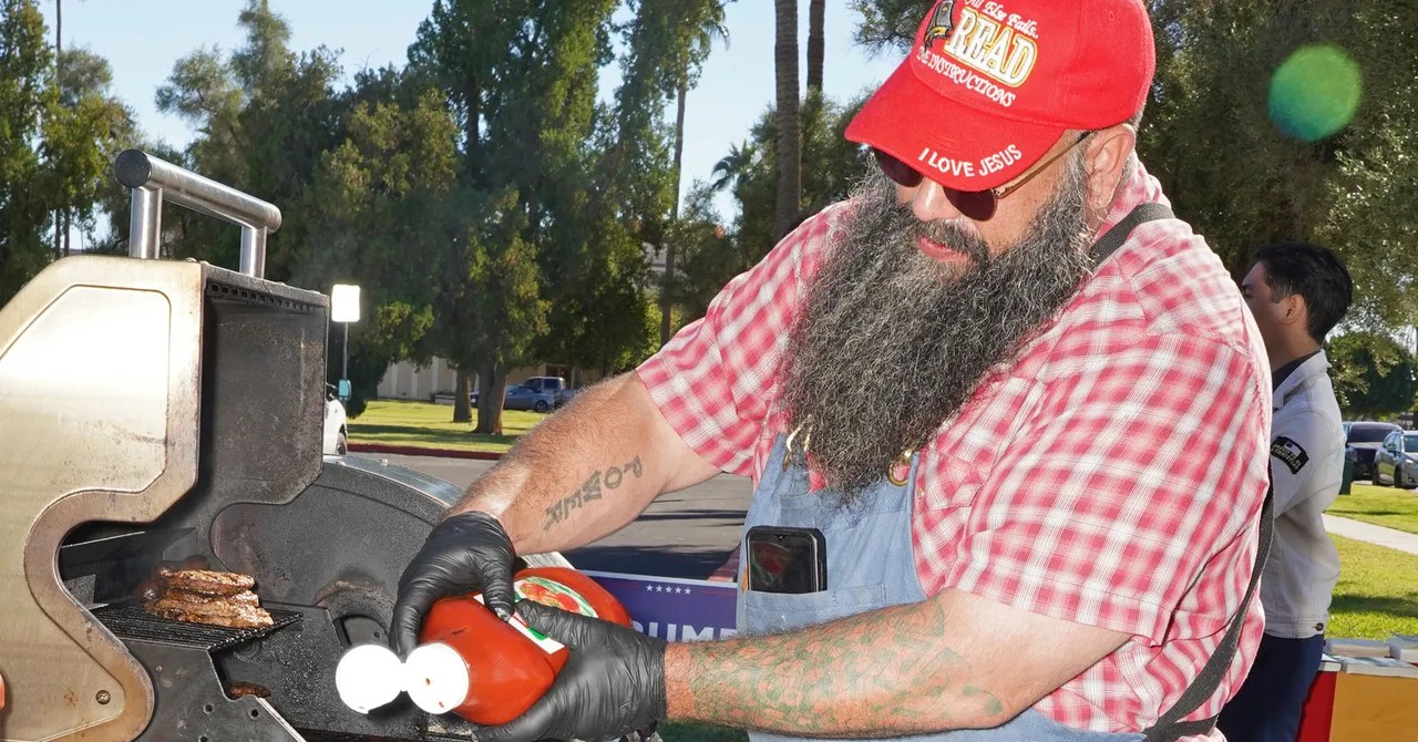 Groypers Gave Illegal Hot Dogs and Burgers to Trump Voters Groypers Gave Illegal Hot Dogs and Burgers to Trump Voters