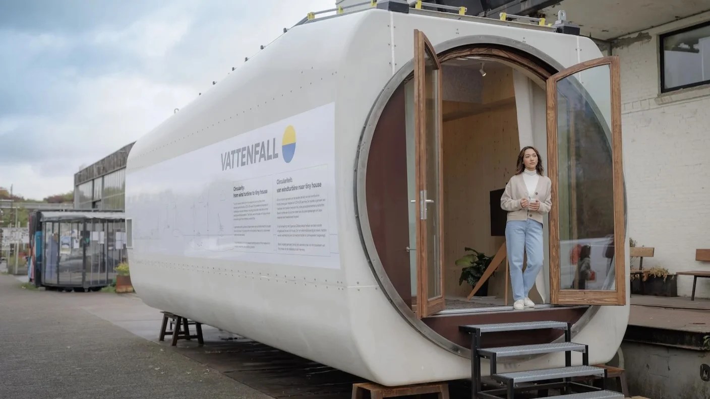 This Tiny House Is Made From the Recycled Heart of a Wind Turbine This Tiny House Is Made From the Recycled Heart of a Wind Turbine