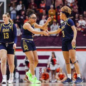 Meet the Powerful Notre Dame Guard Duo Stealing the Spotlight on the Midseason Award Watchlist! Meet the Powerful Notre Dame Guard Duo Stealing the Spotlight on the Midseason Award Watchlist!