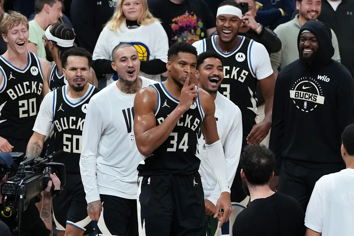 Giannis Antetokounmpo’s Thrilling Buzzer-Beater Leads Surprising Bucks to 5-2 Victory Over Pacers! Giannis Antetokounmpo’s Thrilling Buzzer-Beater Leads Surprising Bucks to 5-2 Victory Over Pacers!
