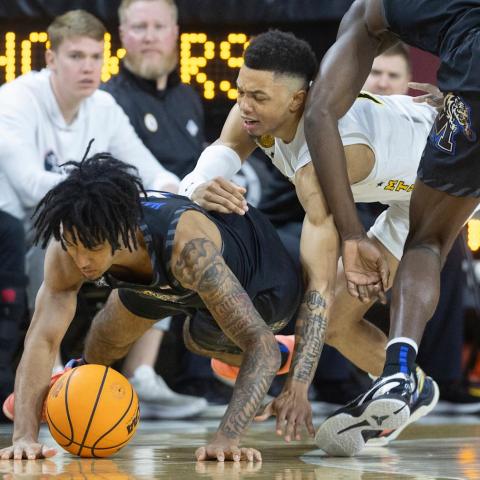 Ballard Shines as Wichita State Triumphs 84-79 in Overtime Against No. 14 Memphis Ballard Shines as Wichita State Triumphs 84-79 in Overtime Against No. 14 Memphis