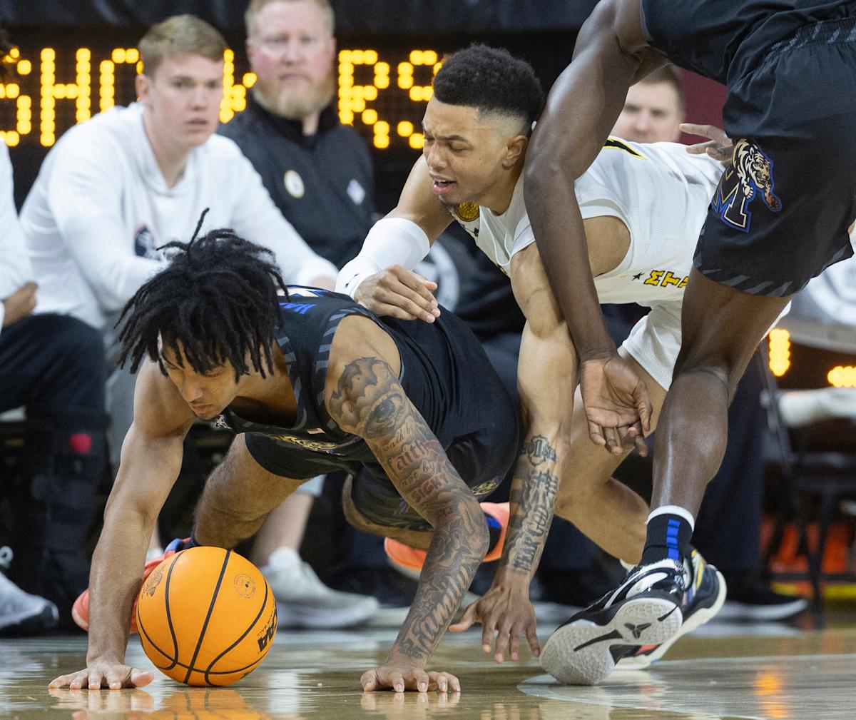 Ballard Shines as Wichita State Triumphs 84-79 in Overtime Against No. 14 Memphis Ballard Shines as Wichita State Triumphs 84-79 in Overtime Against No. 14 Memphis