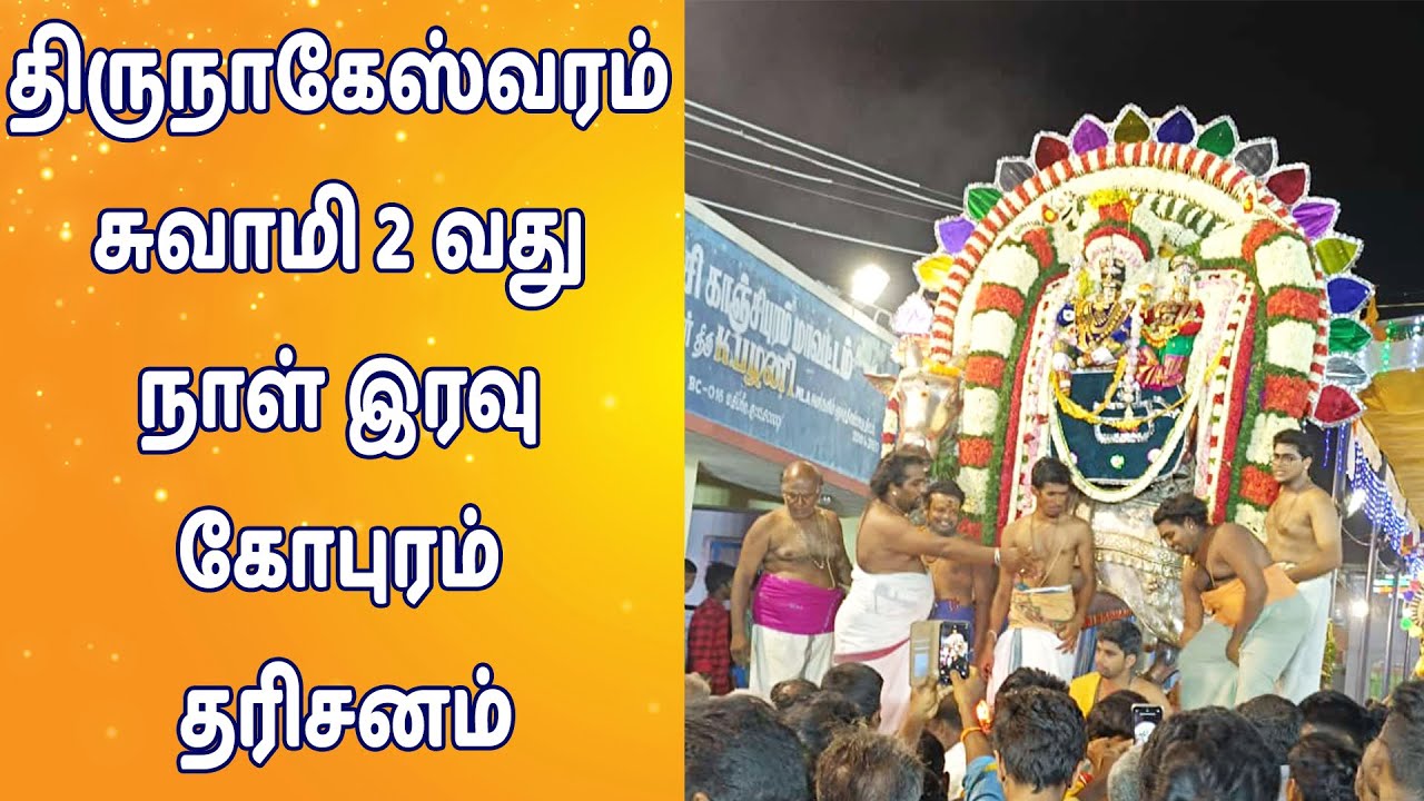 திருநாகேஸ்வரம் சுவாமி 2 வது நாள் இரவு கோபுரம் தரிசனம் | Sri Nageswarar Temple | www.nithyasubam.in திருநாகேஸ்வரம் சுவாமி 2 வது நாள் இரவு கோபுரம் தரிசனம் | Sri Nageswarar Temple | www.nithyasubam.in