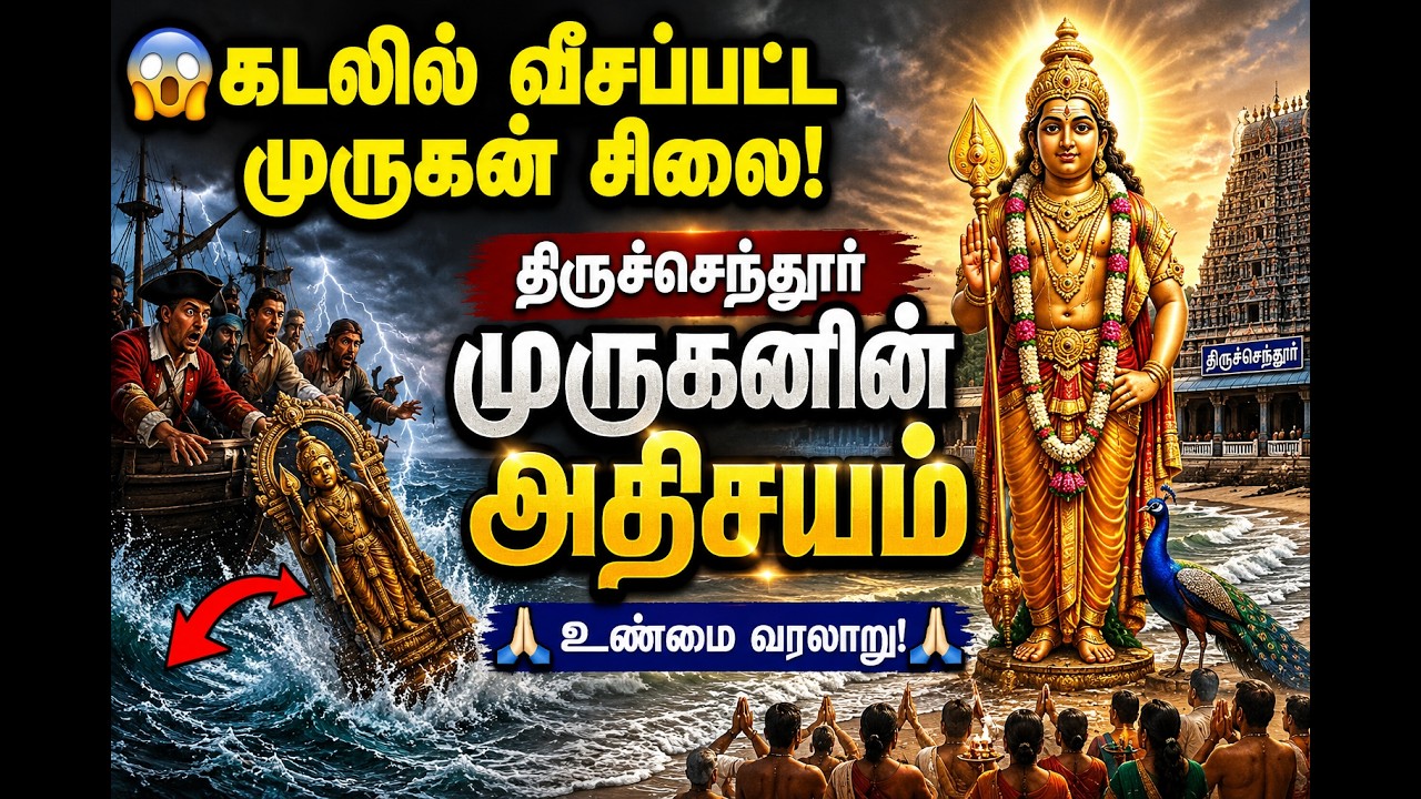 திருச்செந்தூர் முருகனின் அதிசயம் | கடலில் இருந்து மீண்ட முருகன் சிலை திருச்செந்தூர் முருகனின் அதிசயம் | கடலில் இருந்து மீண்ட முருகன் சிலை