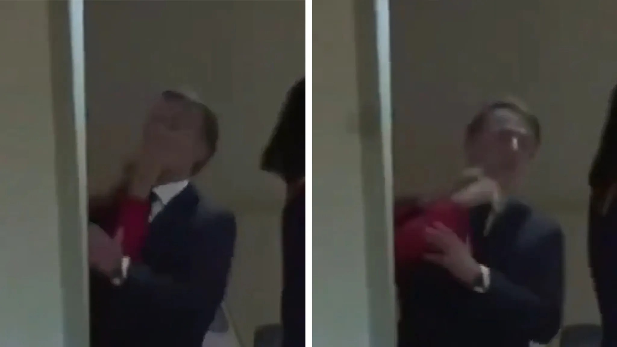 French President Emmanuel Macron Shoved in the Face by His Wife French President Emmanuel Macron Shoved in the Face by His Wife