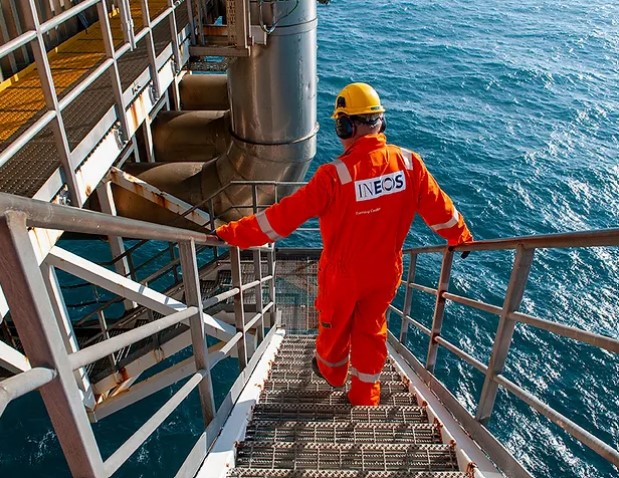 Platforma petrolieră Nini West în Marea Nordului, echipată pentru stocare CO2 și captare carbon subacvatică în proiectul Greensand din Danemarca. | sursa foto: Economica Platforma petrolieră Nini West în Marea Nordului, echipată pentru stocare CO2 și captare carbon subacvatică în proiectul Greensand din Danemarca. | sursa foto: Economica