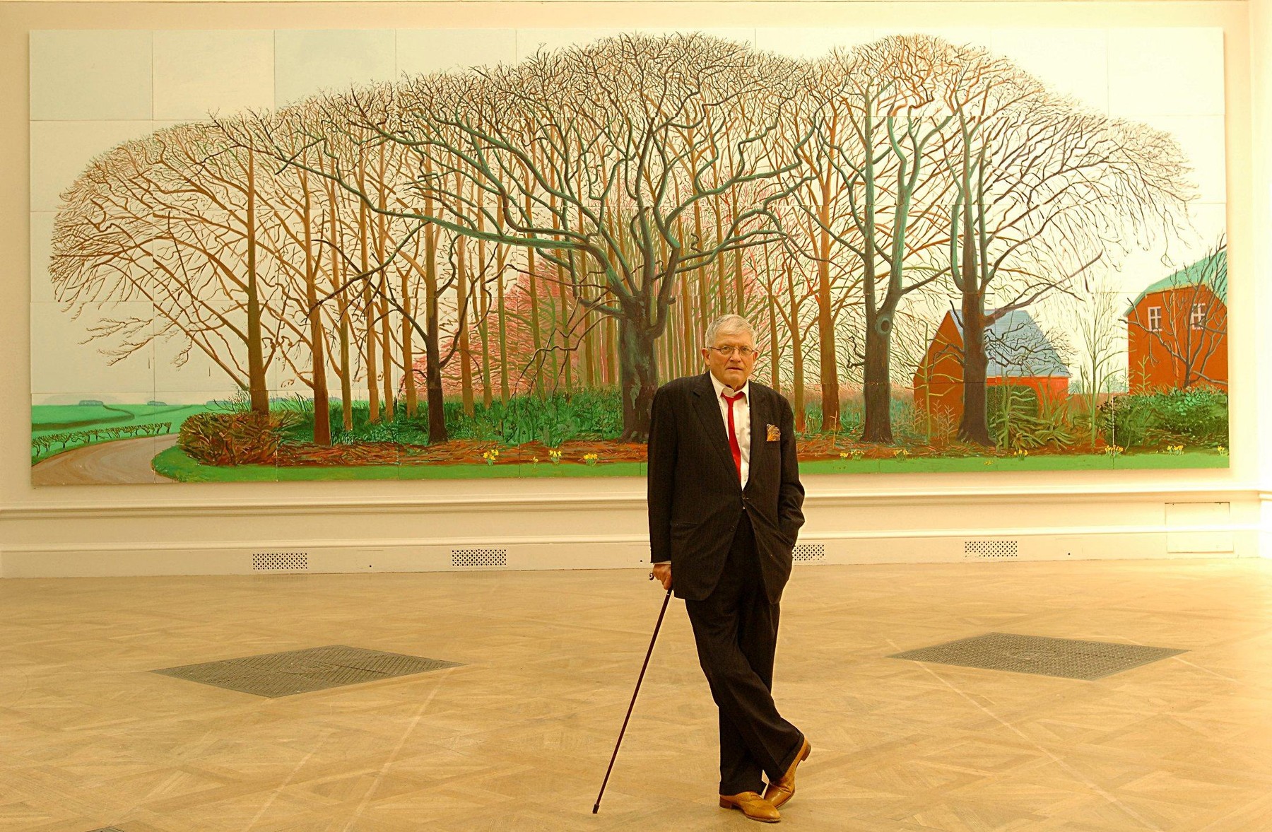 Portret colorat al lui David Hockney pictând pe iPad, ilustrând fuziunea artei californiene cu tehnologia digitală artă. | sursa foto: G4Media Portret colorat al lui David Hockney pictând pe iPad, ilustrând fuziunea artei californiene cu tehnologia digitală artă. | sursa foto: G4Media