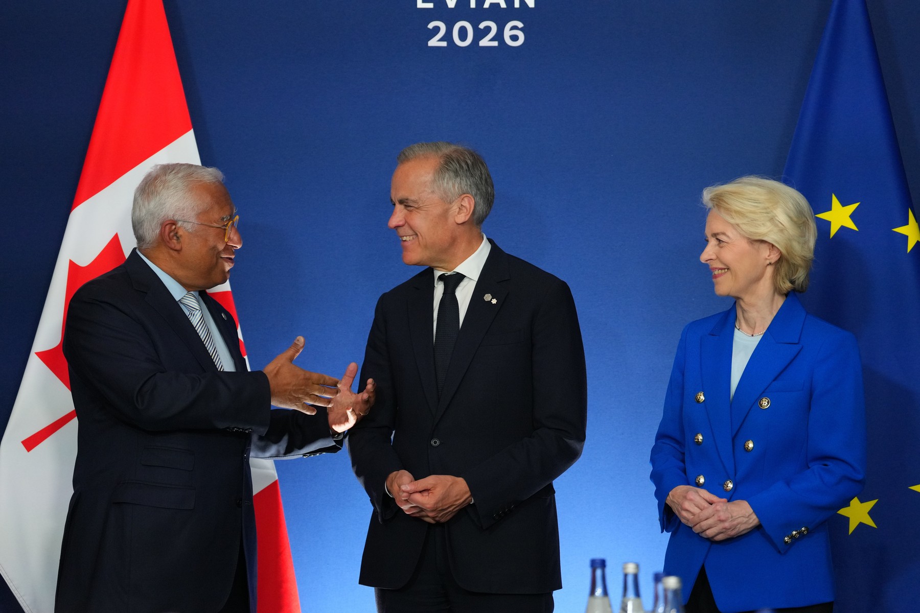 Premierul canadian Mark Carney discutând cu oficiali europeni despre integrarea economică și securitatea strategică între Canada și Uniunea Europeană. | sursa foto: G4Media Premierul canadian Mark Carney discutând cu oficiali europeni despre integrarea economică și securitatea strategică între Canada și Uniunea Europeană. | sursa foto: G4Media
