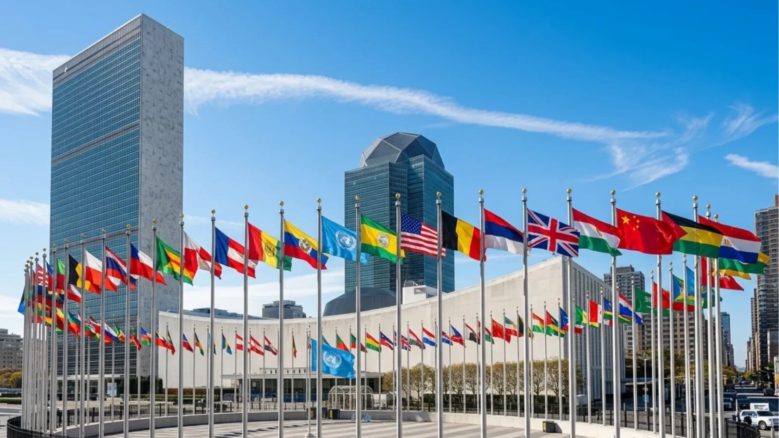 Lideri internaționali, inclusiv Ursula von der Leyen, discutând la ONU despre reglementare AI și instituție internațională control AI pentru securitate inteligență artificială. | sursa foto: Stiri pe Surse Lideri internaționali, inclusiv Ursula von der Leyen, discutând la ONU despre reglementare AI și instituție internațională control AI pentru securitate inteligență artificială. | sursa foto: Stiri pe Surse