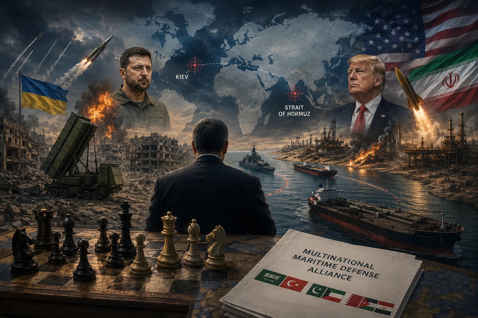 Harta strategică a regiunii Golfului Persic și Kiev, evidențiind zonele de conflict din război Ucraina, tensiunile Iran Statele Unite și alianța Arabia Saudită Marea Roșie. | sursa foto: Adevarul Harta strategică a regiunii Golfului Persic și Kiev, evidențiind zonele de conflict din război Ucraina, tensiunile Iran Statele Unite și alianța Arabia Saudită Marea Roșie. | sursa foto: Adevarul