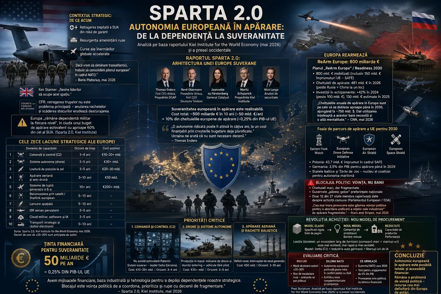Harta Europei cu grafice și cifre ce ilustrează autonomia europeană în apărare, dependența SUA și creșterea cheltuielilor de apărare Europa în 2026. | sursa foto: Adevarul Harta Europei cu grafice și cifre ce ilustrează autonomia europeană în apărare, dependența SUA și creșterea cheltuielilor de apărare Europa în 2026. | sursa foto: Adevarul