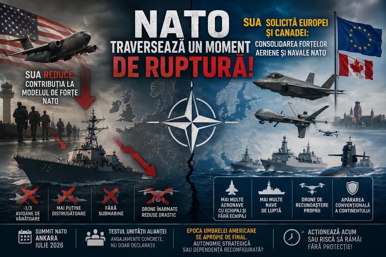 Generalul Alexus Grynkewich discutând la summitul NATO de la Ankara despre reducerea contribuției SUA și necesitatea apărării europene consolidate | sursa foto: Adevarul Generalul Alexus Grynkewich discutând la summitul NATO de la Ankara despre reducerea contribuției SUA și necesitatea apărării europene consolidate | sursa foto: Adevarul