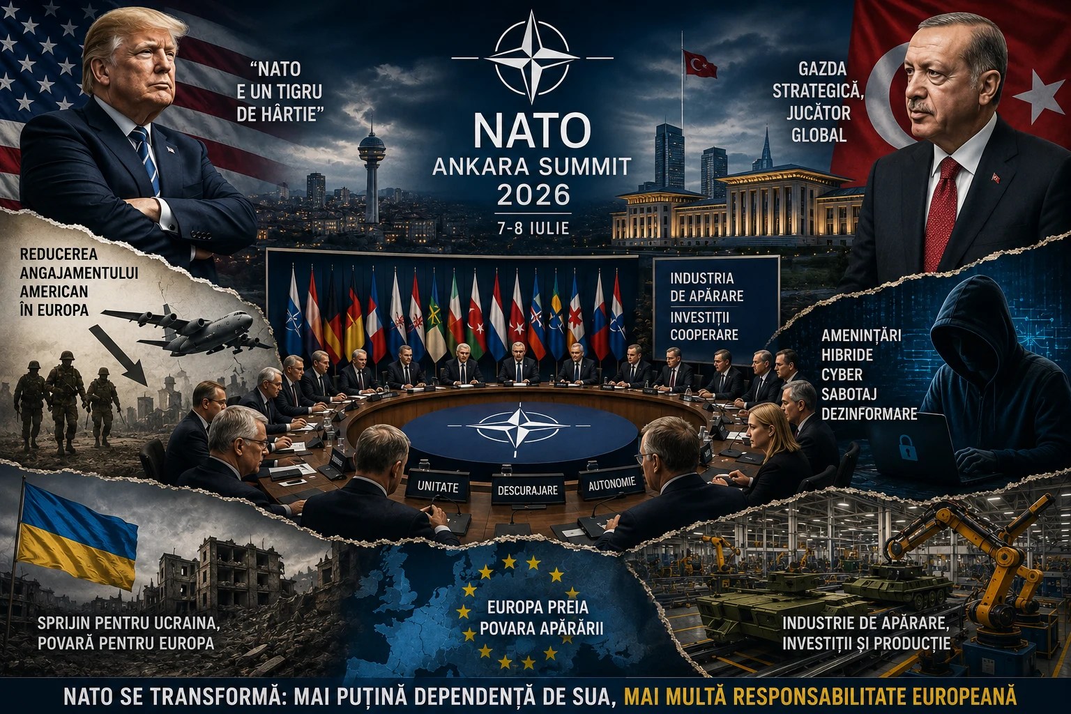 Recep Tayyip Erdoğan și Donald Trump discutând la summit NATO Ankara 2026 despre relații transatlantice și programul F-35 Turcia. | sursa foto: Adevarul Recep Tayyip Erdoğan și Donald Trump discutând la summit NATO Ankara 2026 despre relații transatlantice și programul F-35 Turcia. | sursa foto: Adevarul