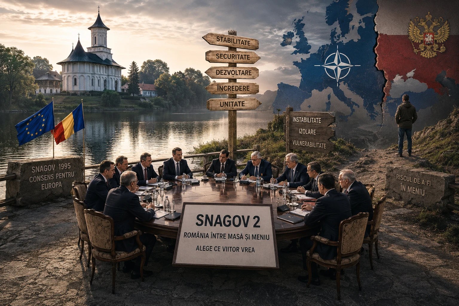 Reprezentanți oficiali români și americani discutând la masa negocierilor Snagov 2 despre securitate națională și relații România-SUA. | sursa foto: Adevarul Reprezentanți oficiali români și americani discutând la masa negocierilor Snagov 2 despre securitate națională și relații România-SUA. | sursa foto: Adevarul