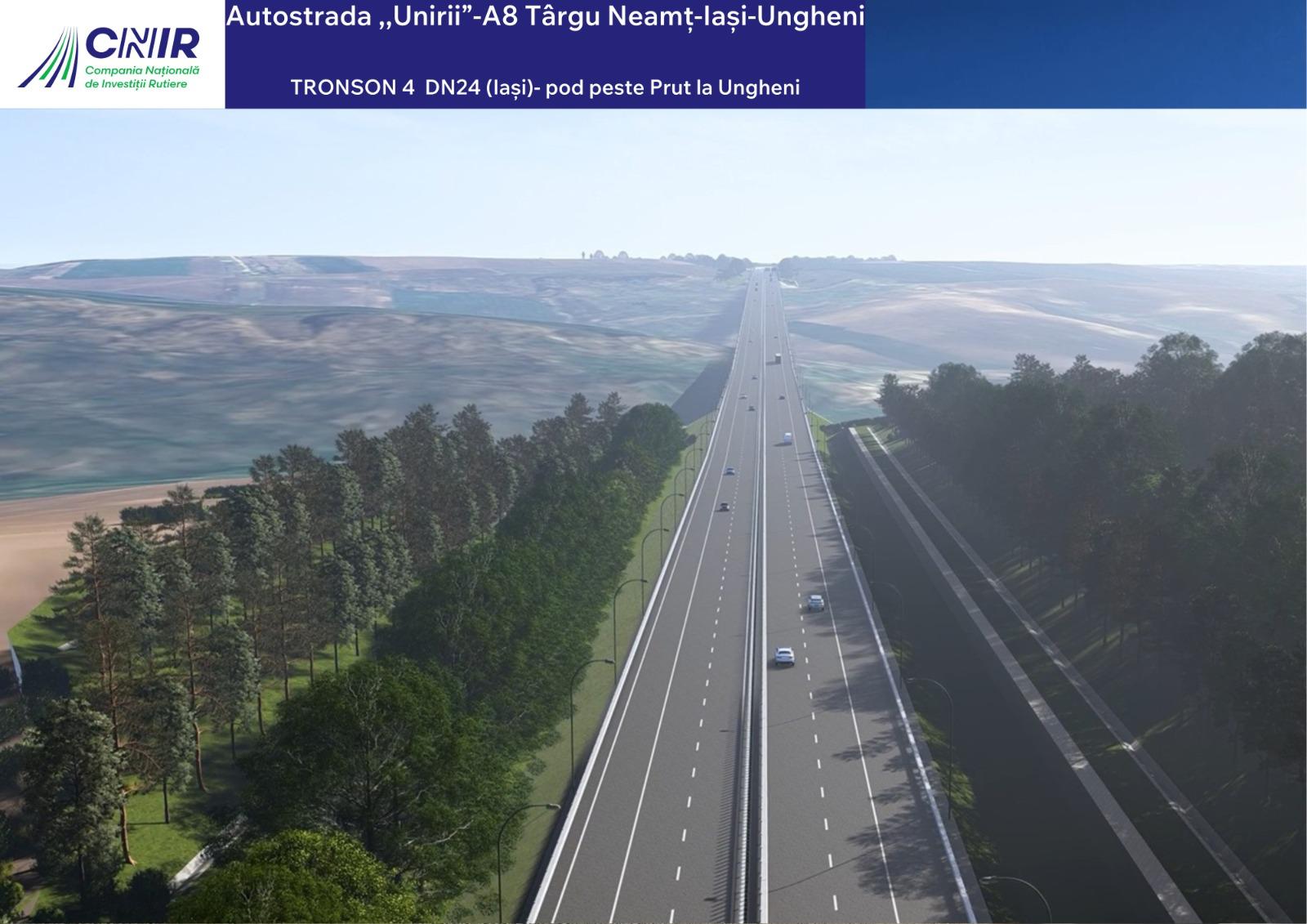 Segment de autostradă în construcție cu utilaje și muncitori pe Autostrada Unirii A8, tronson 4, Republica Moldova autostradă | sursa foto: HotNews Segment de autostradă în construcție cu utilaje și muncitori pe Autostrada Unirii A8, tronson 4, Republica Moldova autostradă | sursa foto: HotNews