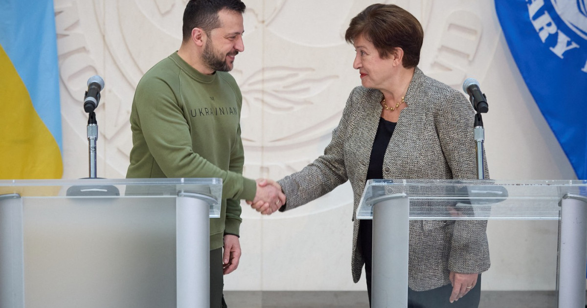Kristalina Georgieva prezentând programul financiar Ucraina al FMI pentru sprijin și creștere economică Ucraina în următorii patru ani | sursa foto: Digi24 Kristalina Georgieva prezentând programul financiar Ucraina al FMI pentru sprijin și creștere economică Ucraina în următorii patru ani | sursa foto: Digi24