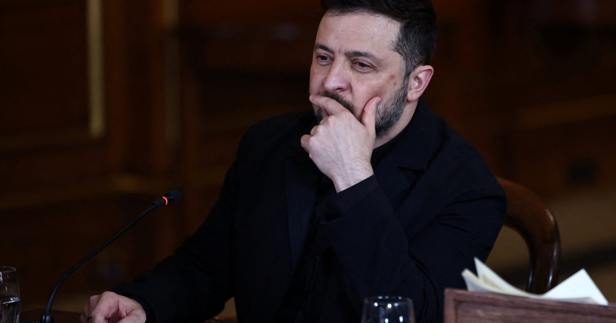 Volodimir Zelenski discutând cu oficiali europeni despre finanțare Ucraina și ajutor militar pentru acoperirea deficitului bugetar de 23 miliarde euro | sursa foto: Digi24 Volodimir Zelenski discutând cu oficiali europeni despre finanțare Ucraina și ajutor militar pentru acoperirea deficitului bugetar de 23 miliarde euro | sursa foto: Digi24
