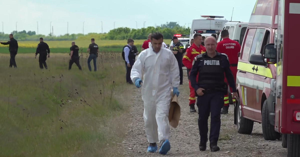 Echipă poliție în teren cu câine de urmă și elicopter în zbor în operațiune căutare suspect recidivist după elevă moartă Bihor pe câmp | sursa foto: Digi24 Echipă poliție în teren cu câine de urmă și elicopter în zbor în operațiune căutare suspect recidivist după elevă moartă Bihor pe câmp | sursa foto: Digi24