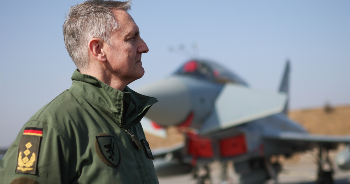 Avioane de luptă Luftwaffe Germania în zbor deasupra bazei militare, pregătite pentru apărare NATO în conflict Rusia. | sursa foto: Digi24 Avioane de luptă Luftwaffe Germania în zbor deasupra bazei militare, pregătite pentru apărare NATO în conflict Rusia. | sursa foto: Digi24