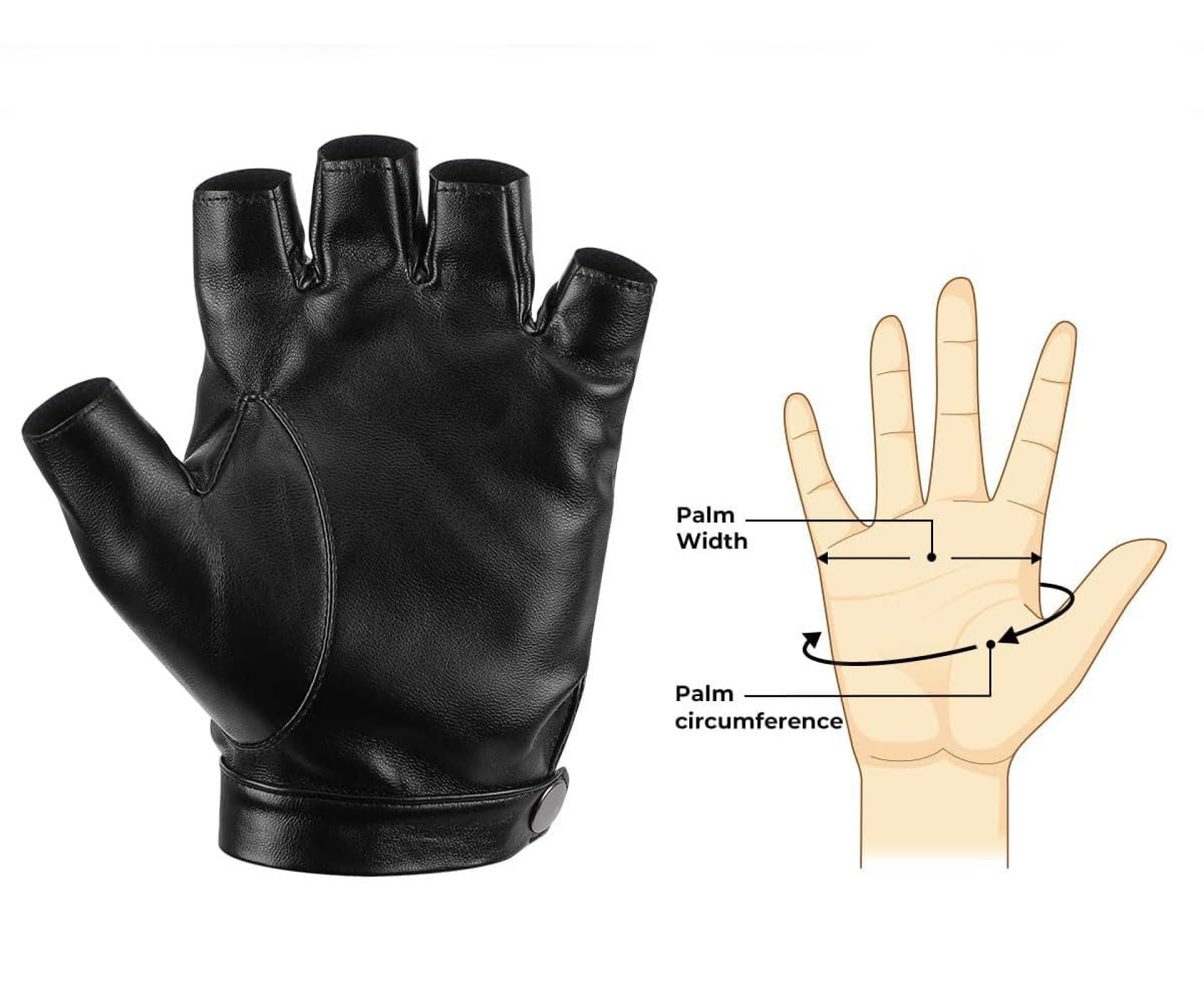 ketmart Fingerless Driving Gloves PU Faux Leather Outdoor Sport Black Half Finger Glove for Men Women Teens ketmart Fingerless Driving Gloves PU Faux Leather Outdoor Sport Black Half Finger Glove for Men Women Teens
