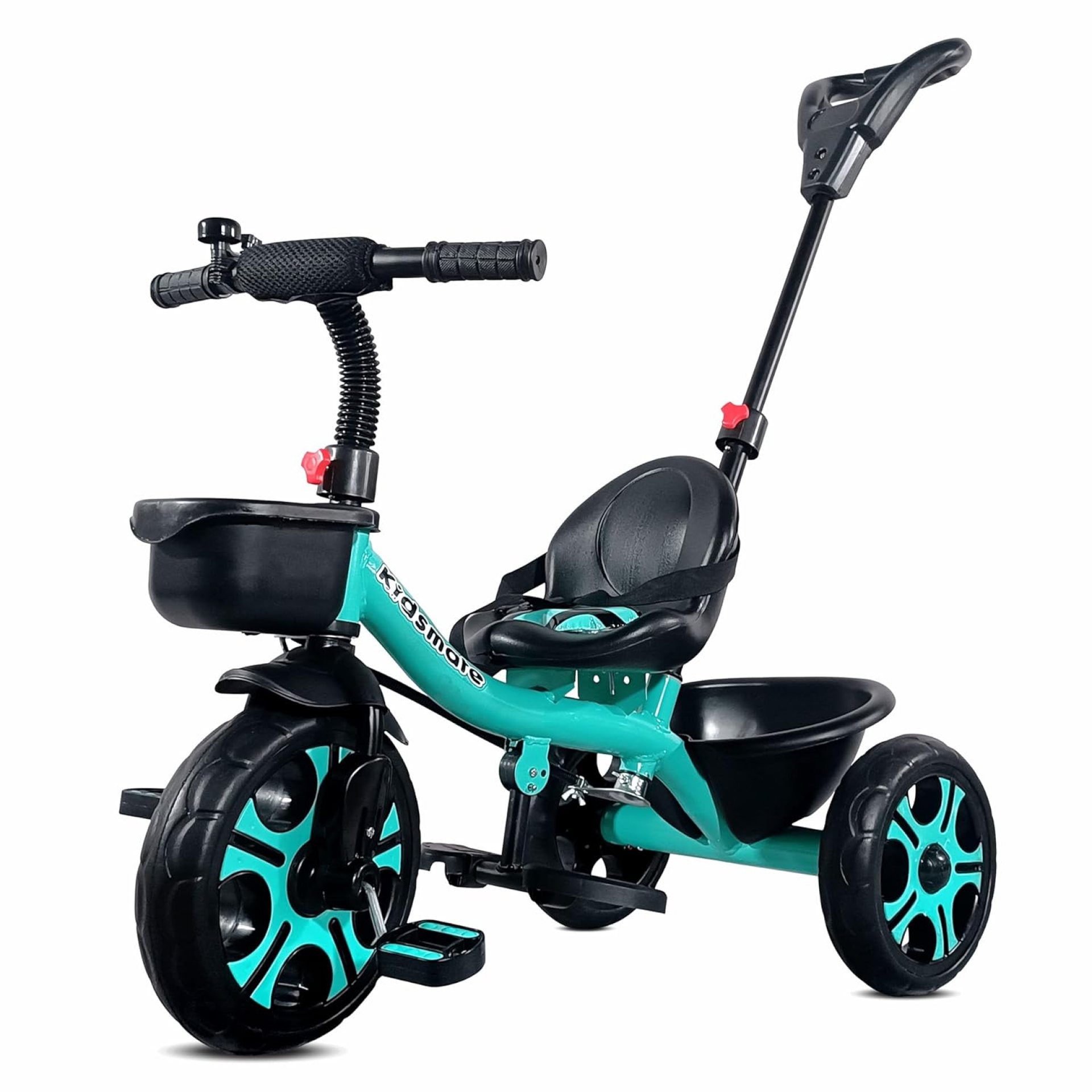 Kidsmate Junior Tricycle for Kids with Parental Control | Cycle for Kids 1-4 Years | Baby Cycle | Bicycle with Storage Basket, Cushion Seat and Seat Belt Carrying Capacity 30 Kgs (Sea Green) Kidsmate Junior Tricycle for Kids with Parental Control | Cycle for Kids 1-4 Years | Baby Cycle | Bicycle with Storage Basket, Cushion Seat and Seat Belt Carrying Capacity 30 Kgs (Sea Green)