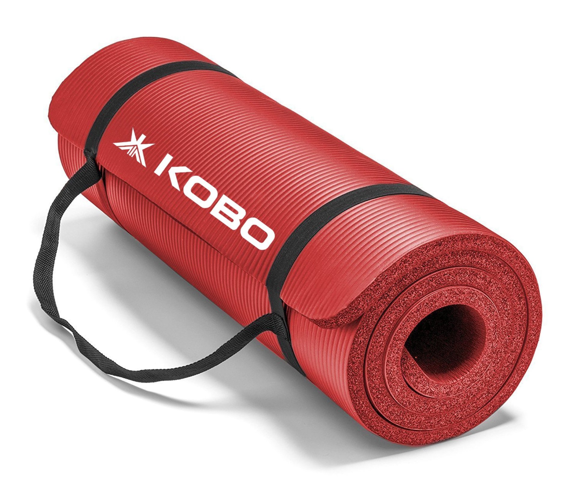 Kobo NBR Athletica Yoga Mat- Multi-use Thick Exercise Mat, Non-Slip and Anti-Tear. Great for Hot Yoga and The Gym, Home Workout, Pilates, Physio and Camping. Includes Carrying Strap. Kobo NBR Athletica Yoga Mat- Multi-use Thick Exercise Mat, Non-Slip and Anti-Tear. Great for Hot Yoga and The Gym, Home Workout, Pilates, Physio and Camping. Includes Carrying Strap.