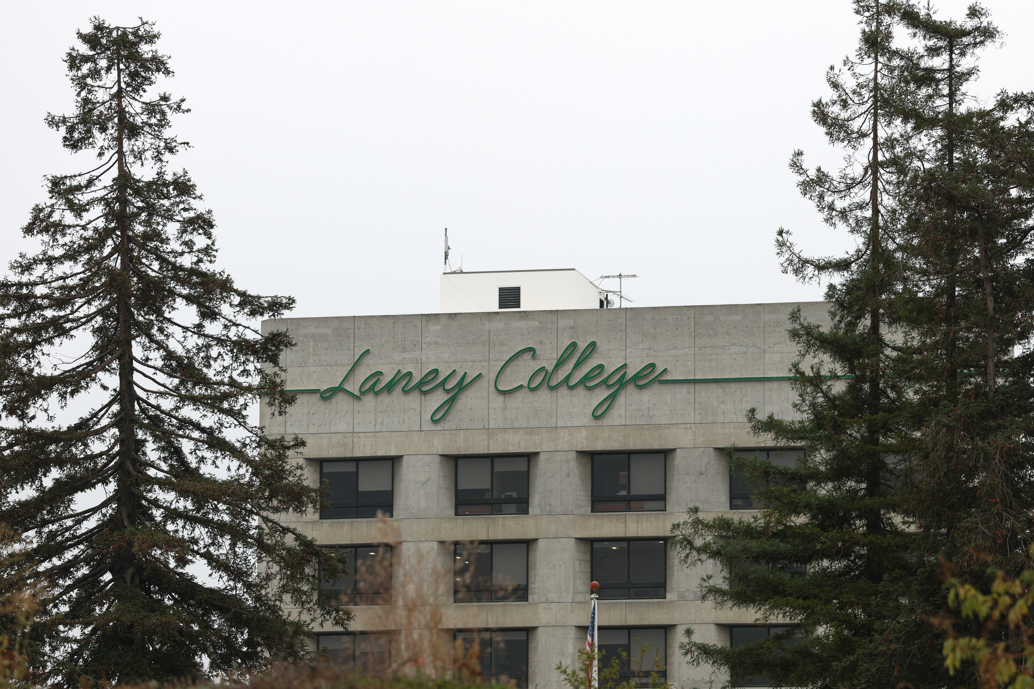 Oakland, CA - October 30: Laney College signage on Thursday, Oct. 30, 2025 in Oakland, CA.(David M. Barreda / Los Angeles Times via Getty Images)