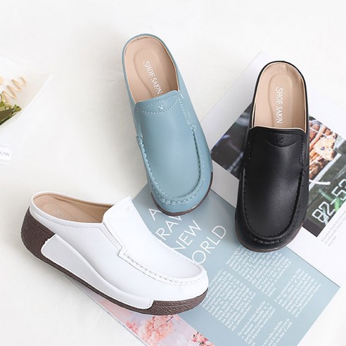 통굽슬리퍼 추천상품 데일리 여성 가죽 쿠션 통굽 키높이 뮬 블로퍼 (6cm)/ 여자 사무실 슬리퍼 웨지 앞막힌 로퍼 슬리퍼 통굽슬리퍼 추천상품 데일리 여성 가죽 쿠션 통굽 키높이 뮬 블로퍼 (6cm)/ 여자 사무실 슬리퍼 웨지 앞막힌 로퍼 슬리퍼