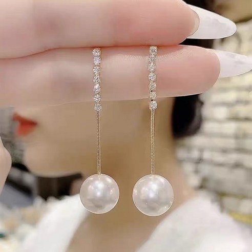 추천제품 ANYOU 14k 진주귀걸이 드롭귀걸이 롱 귀걸이S925은침 EH758 추천제품 ANYOU 14k 진주귀걸이 드롭귀걸이 롱 귀걸이S925은침 EH758