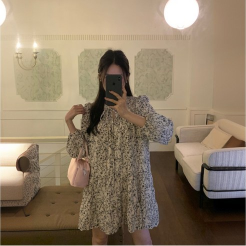 데님 라이크 원피스 여름 추천제품 카인드 키작녀 귀여운 미니 플라워원피스: 매력적인 봄/가을 스타일 데님 라이크 원피스 여름 추천제품 카인드 키작녀 귀여운 미니 플라워원피스: 매력적인 봄/가을 스타일