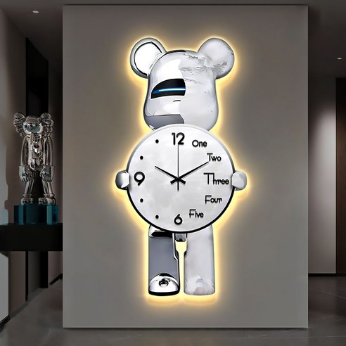 추천제품 Uinox 곰돌이 시계 LED 무드등 인테리어 벽시계 대형 디자인 무소음 조명벽시계 추천제품 Uinox 곰돌이 시계 LED 무드등 인테리어 벽시계 대형 디자인 무소음 조명벽시계