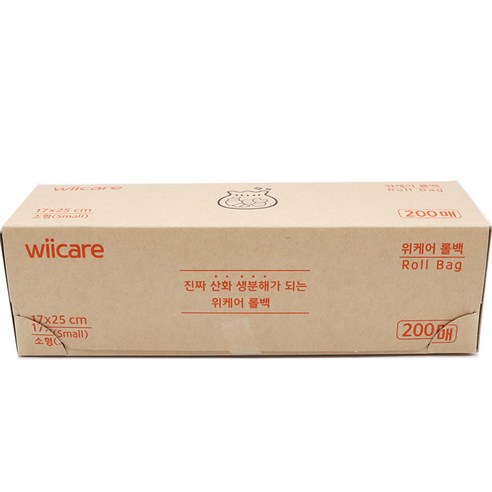 추천제품 위케어 산화생분해 롤백 소 17cm x 25cm 추천제품 위케어 산화생분해 롤백 소 17cm x 25cm