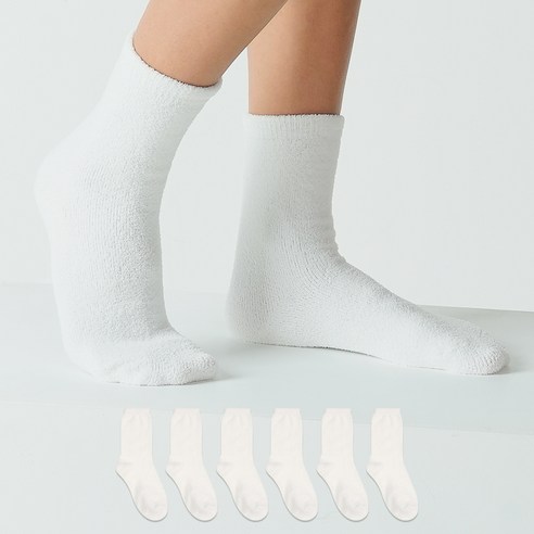 장목수면양말 추천상품 노디자인 여성용 긴목 무지 수면 양말 6족 세트 장목수면양말 추천상품 노디자인 여성용 긴목 무지 수면 양말 6족 세트