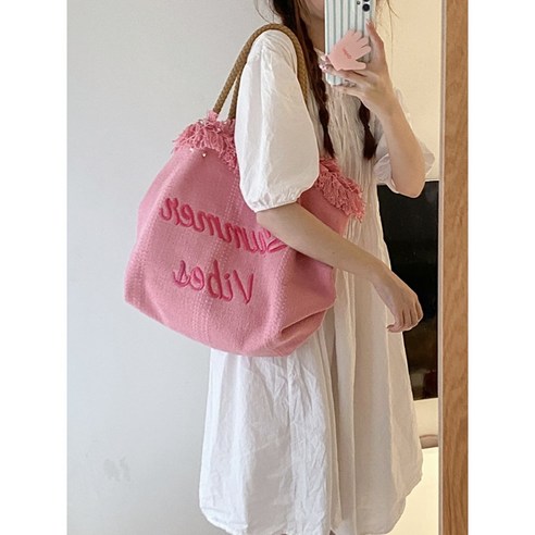추천제품 핑크 보부상가방 바캉스 버킷백 숄더백 여성가방 쇼퍼 크로스 에코백 송혜교에코백 한소희 추천제품 핑크 보부상가방 바캉스 버킷백 숄더백 여성가방 쇼퍼 크로스 에코백 송혜교에코백 한소희