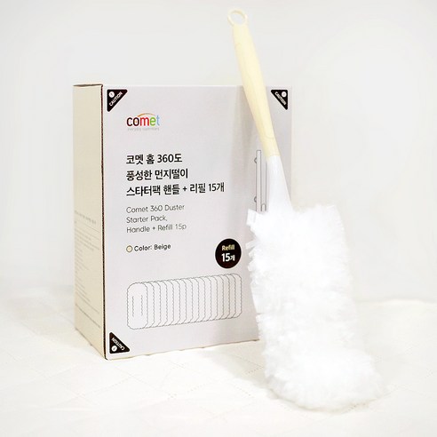 추천상품 코멧 홈 360도 풍성한 핸들 먼지떨이 스타터팩 + 리필 15p 세트: 실용적인 청소도구의 필수템! 추천상품 코멧 홈 360도 풍성한 핸들 먼지떨이 스타터팩 + 리필 15p 세트: 실용적인 청소도구의 필수템!