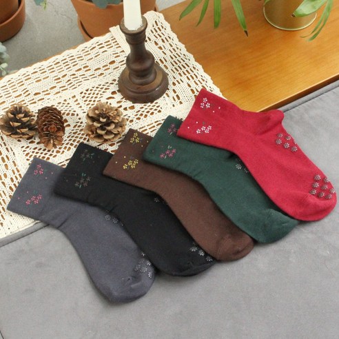 마리안양말 추천상품 서울도봉양말협동조합 여성 꽃무늬 무압박 논슬립양말 5켤레 혼합세트 마리안양말 추천상품 서울도봉양말협동조합 여성 꽃무늬 무압박 논슬립양말 5켤레 혼합세트