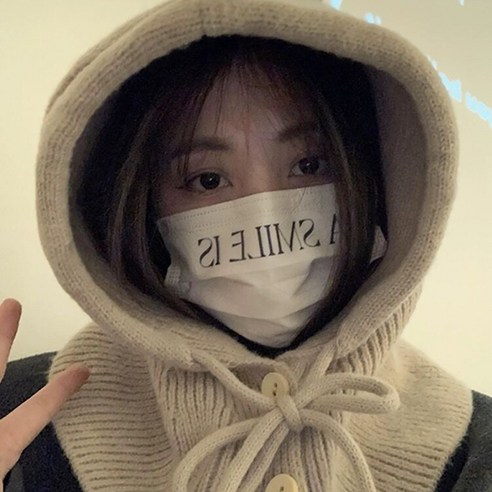 추천제품 네모엔룩 여성용 니트바라클라바 5컬러 후드 넥워머 귀마개 단추 스트링 끈 비니 니트 모자 NL (베이지, FREE) 추천제품 네모엔룩 여성용 니트바라클라바 5컬러 후드 넥워머 귀마개 단추 스트링 끈 비니 니트 모자 NL (베이지, FREE)