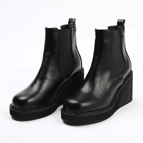 추천제품 나나구두 라운드 웨지 통굽 플랫 미들 첼시 부츠 8.5cm 추천제품 나나구두 라운드 웨지 통굽 플랫 미들 첼시 부츠 8.5cm
