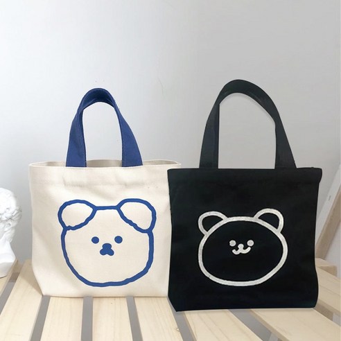 추천제품 주디앤 여성 드로잉 베어 미니 에코백 2P 추천제품 주디앤 여성 드로잉 베어 미니 에코백 2P