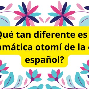 ¿Qué tan diferente es la gramática otomí de la del español? ¿Qué tan diferente es la gramática otomí de la del español?