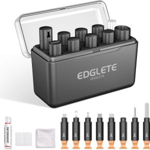 iPhone Cleaning Kit iPhone Cleaner, Phone Charging Port Cleaning, Cell Phone Repair Restore Tool for AirPod pro and iPad, Lightning Charger Cables Speaker Cleaner for Electronic Devices