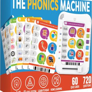 Phonics Learning Pad – Electronic Phonics Reading Game for Kids Ages 5-11 – Learn to Read in 720 Phonic and Letter Sound Questions – Vowels, Consonant Blends, Digraphs, Diphthongs
