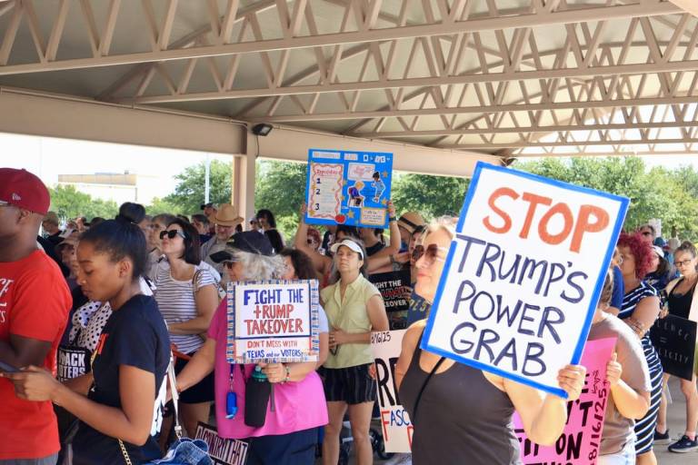 Texans Rally Against “The Trump Takeover” Texans Rally Against “The Trump Takeover”