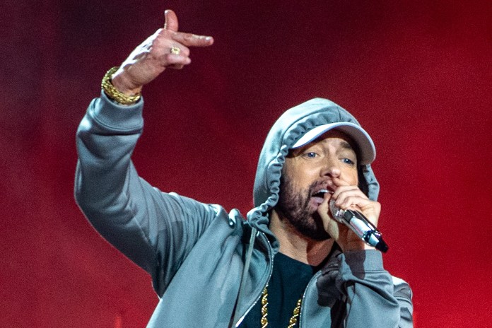 Eminem Blows Stans Minds With Surprise Drop-In at N.Y. ‘Stans’ Premiere: ‘Thank You From the Bottom of My Heart’