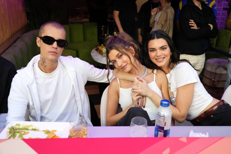 Hailey Bieber Pokes Fun at Candid Moment Between Justin and Kendall Jenner Hailey Bieber Pokes Fun at Candid Moment Between Justin and Kendall Jenner