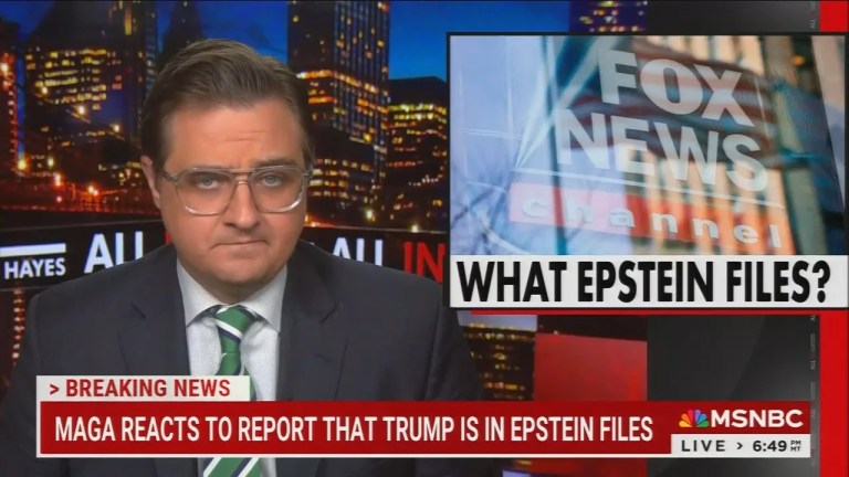 MSNBC’s Chris Hayes highlights Fox News’ laughable attempt to distract from reports of Donald Trump’s involvement with Jeffrey Epstein MSNBC’s Chris Hayes highlights Fox News’ laughable attempt to distract from reports of Donald Trump’s involvement with Jeffrey Epstein