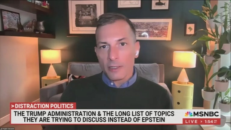 On MSNBC’s Deadline: White House, Angelo Carusone explains how Trump’s ties to Epstein are creating riffs with his podcast allies On MSNBC’s Deadline: White House, Angelo Carusone explains how Trump’s ties to Epstein are creating riffs with his podcast allies