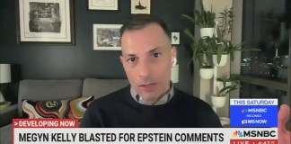 On MSNBC, Angelo Carusone discusses how Megyn Kelly is “softening” Epstein’s crimes